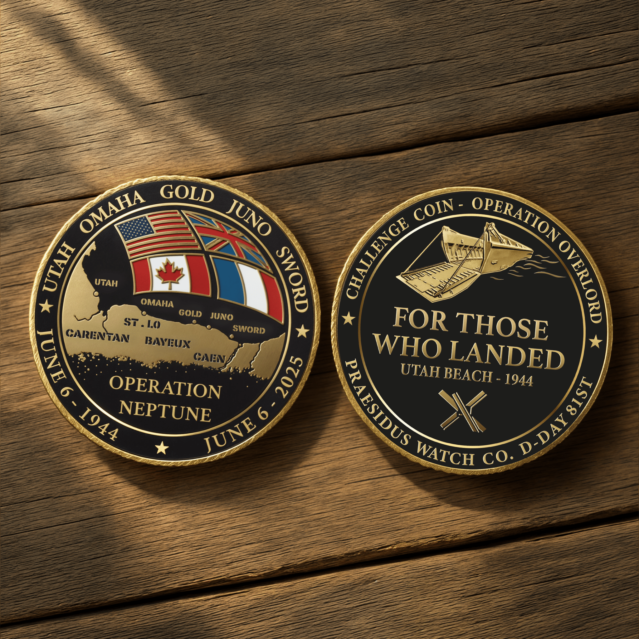 81st Anniversary of D - Day Commemorative Coin - Praesidus