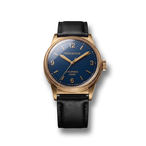 250th Anniversary Bronze - Black Leather
