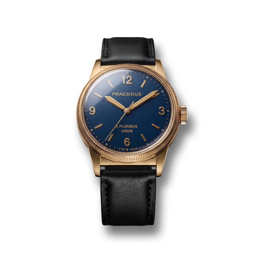 250th Anniversary Bronze - Black Leather