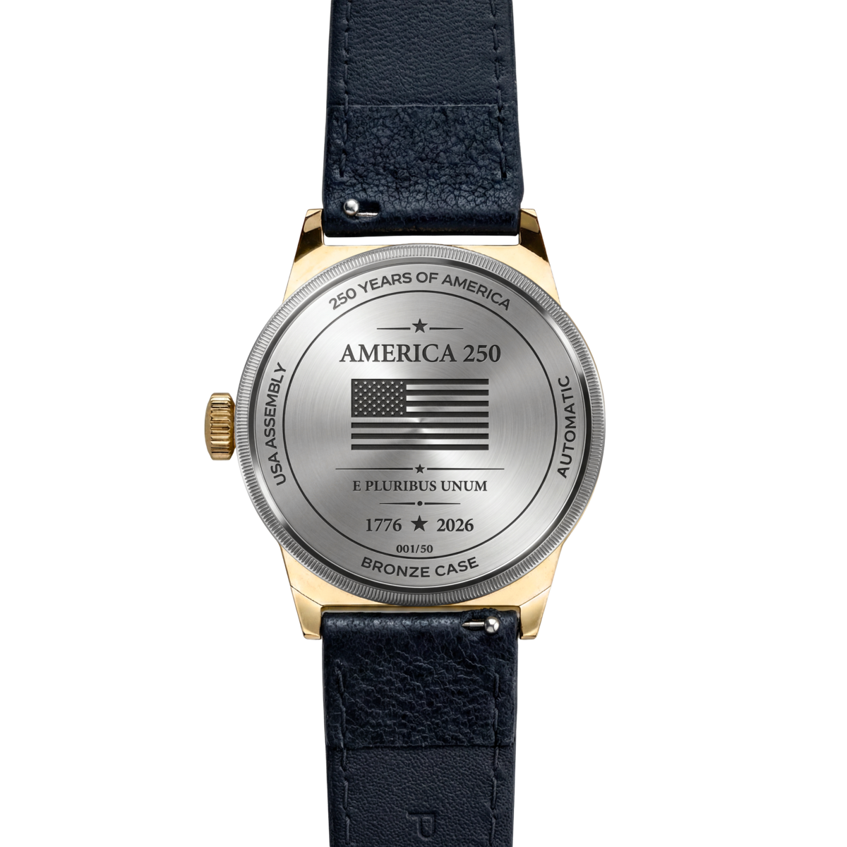 250th Anniversary Bronze - Black Leather