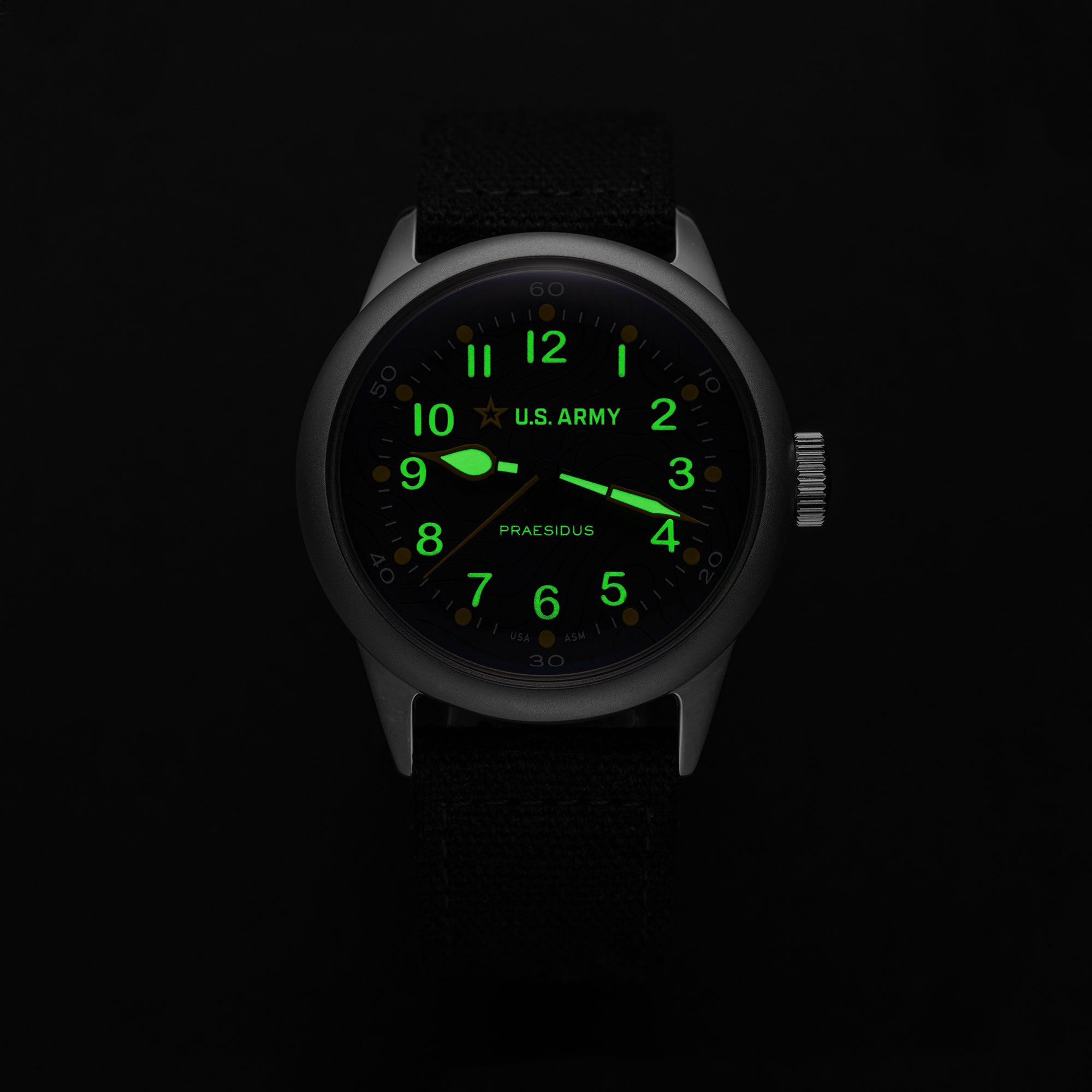A-11 U.S. Army Topo Black Automatic