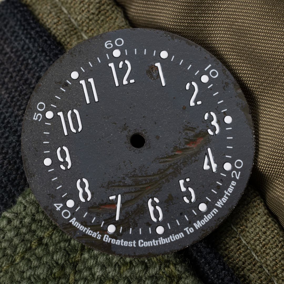 A-11 LMUV Oddball one-of-one dial cut from WWII Willys MB jeep steel