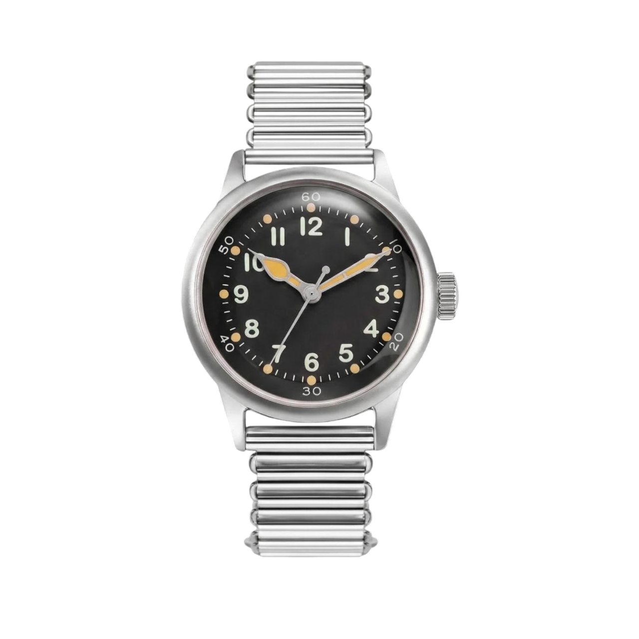 Black Dial Military Watch With Bonklip Strap Tom Rice | Praesidus