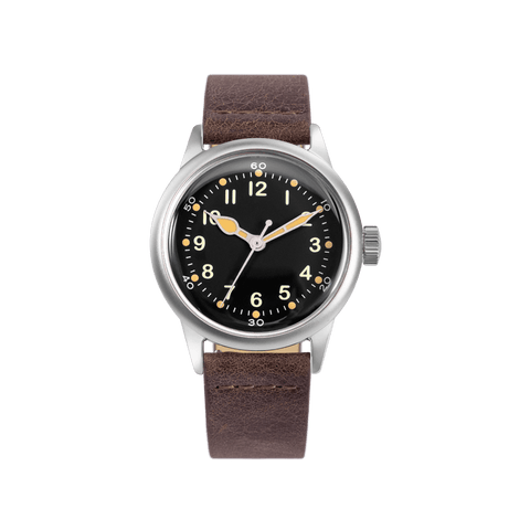 Service Watch - Black Leather