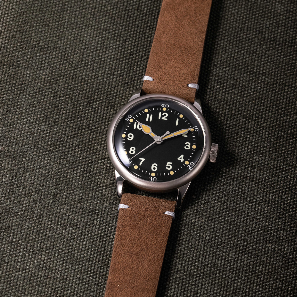 Service Watch - Black Leather