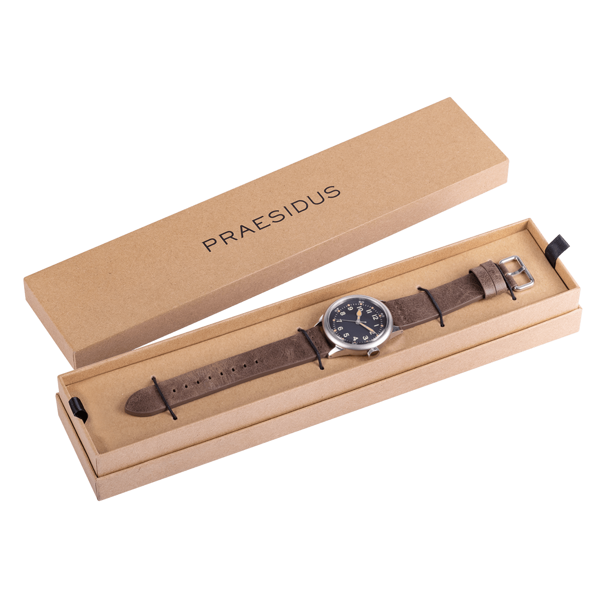 Service Watch - Black Leather - Praesidus
