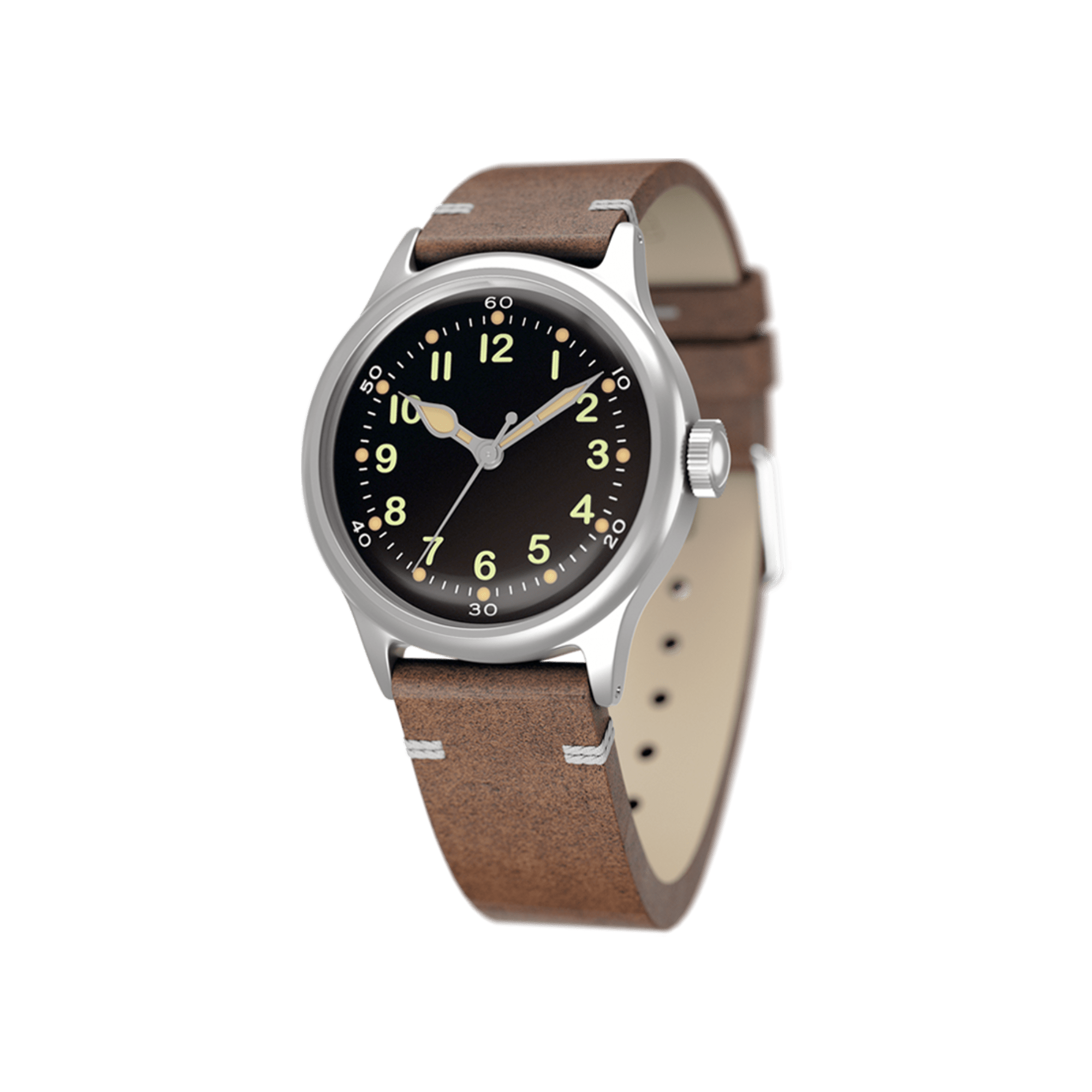 Service Watch - Black Leather - Praesidus