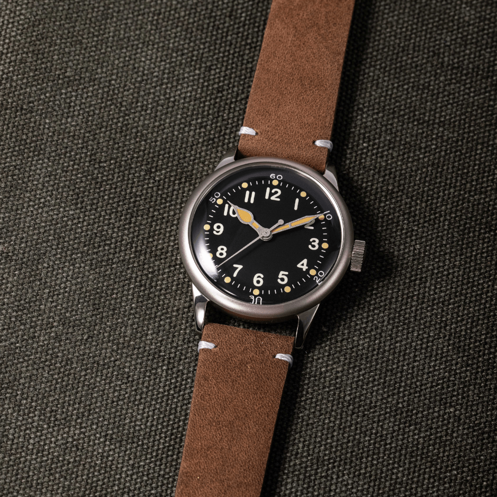 Service Watch - Black Leather - Praesidus