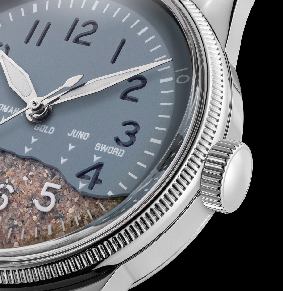 A-11 Utah Beach Sand MK2 Higgins Blue dial with sand from Utah Beach