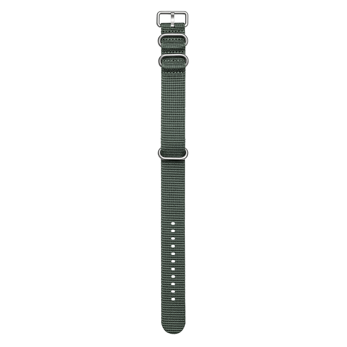 OG-107 nylon NATO strap with buckle, metal keepers and retaining section.