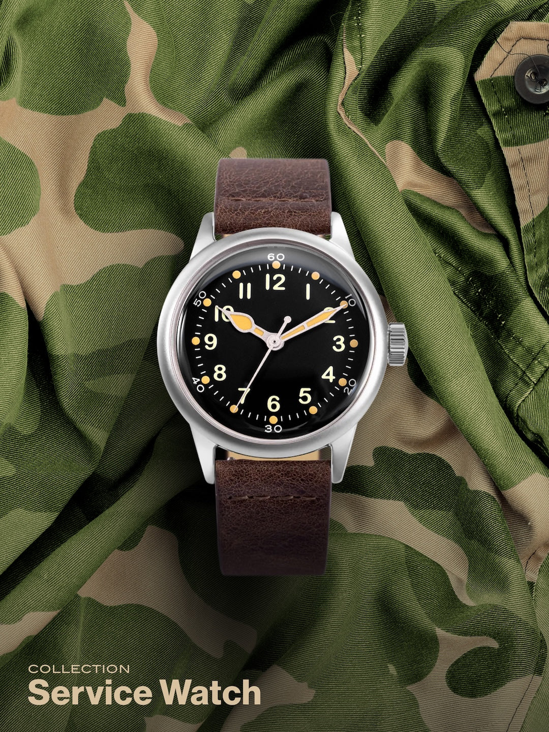 Black Dial Military Watch With Canvas Strap Tom Rice | Praesidus