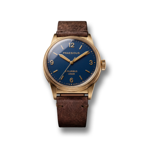 250th Anniversary Bronze - Dark Brown Leather