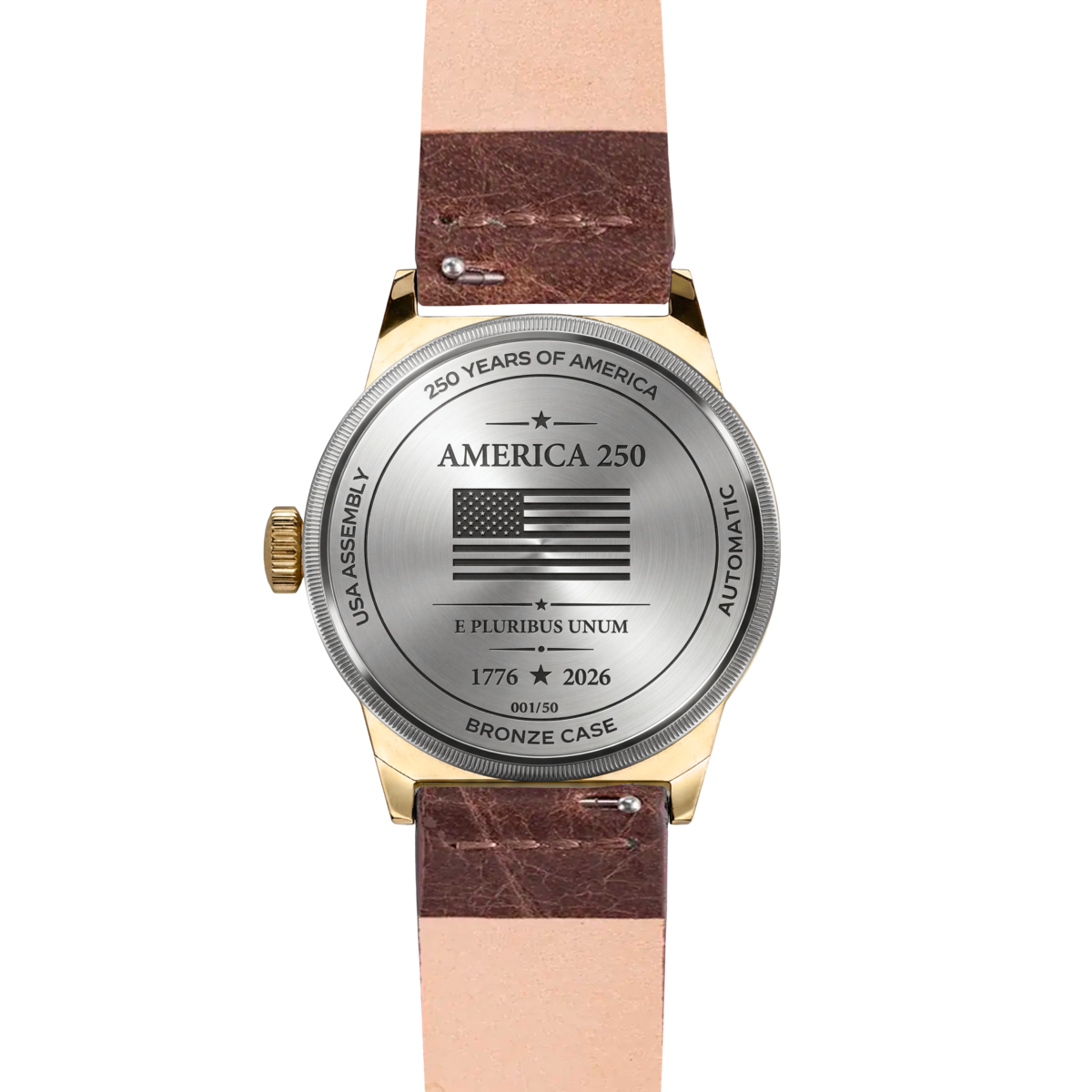 250th Anniversary Bronze - Dark Brown Leather