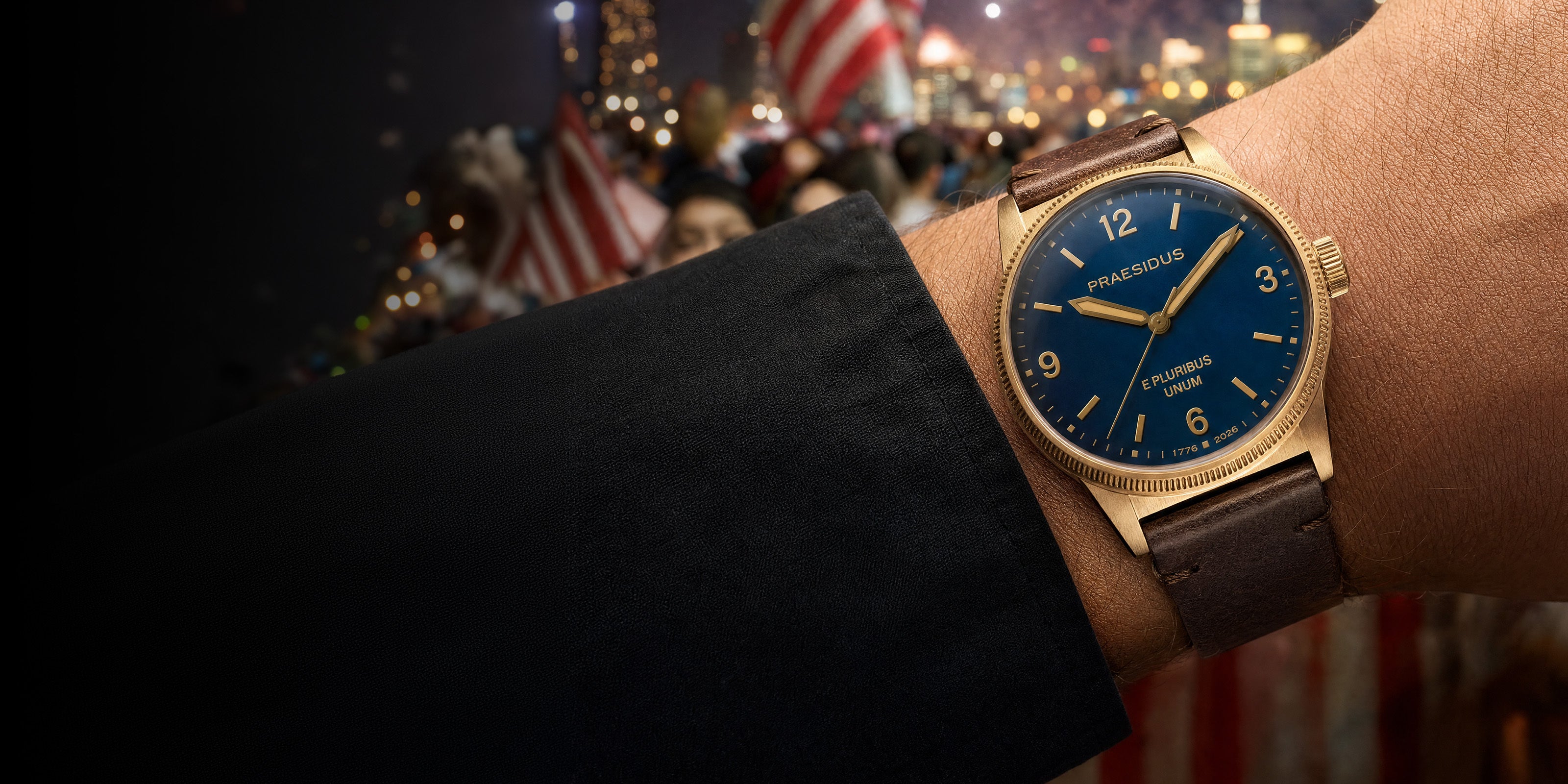 250th Anniversary Bronze - Dark Brown Leather