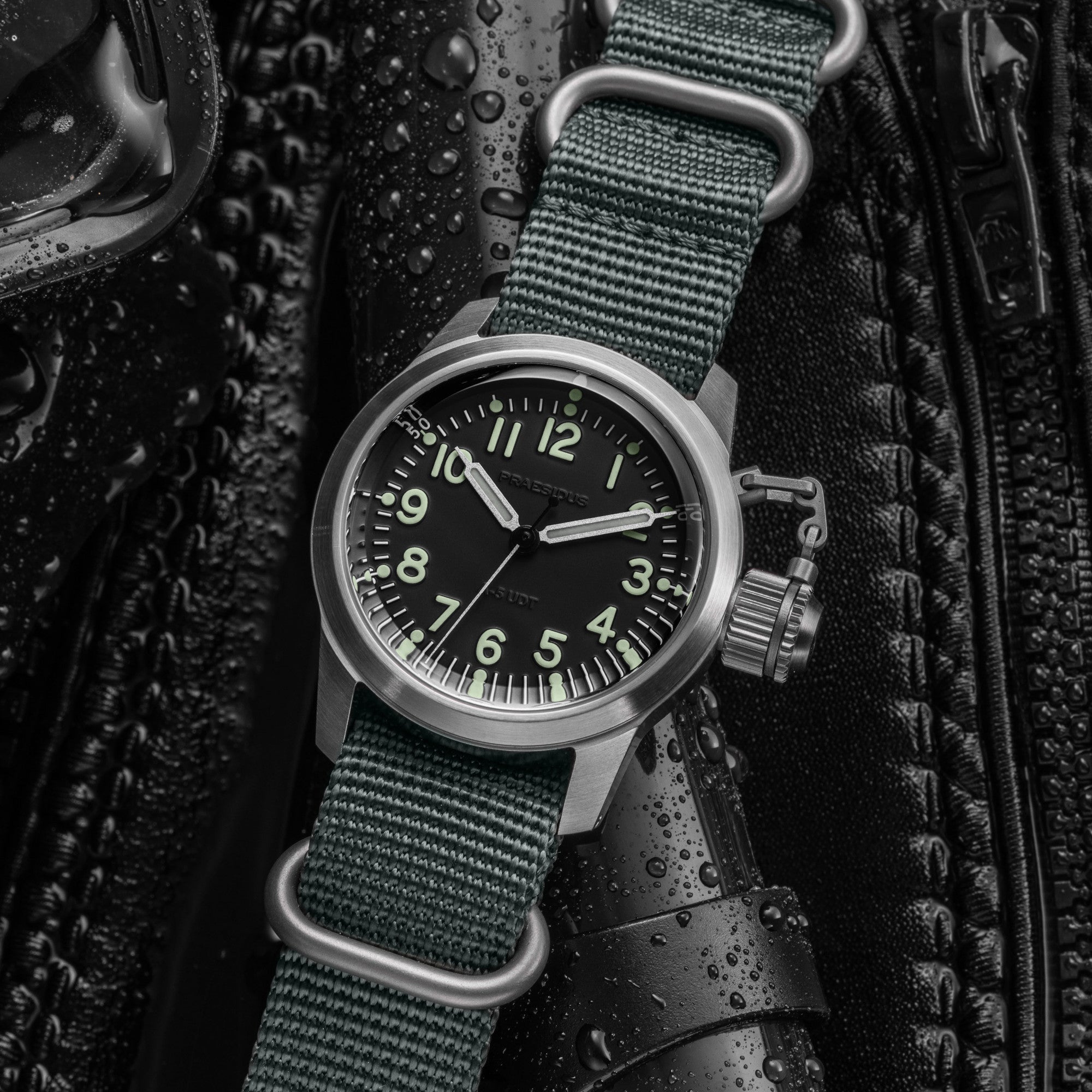 A-5 UDT Black Dive Watch | Praesidus