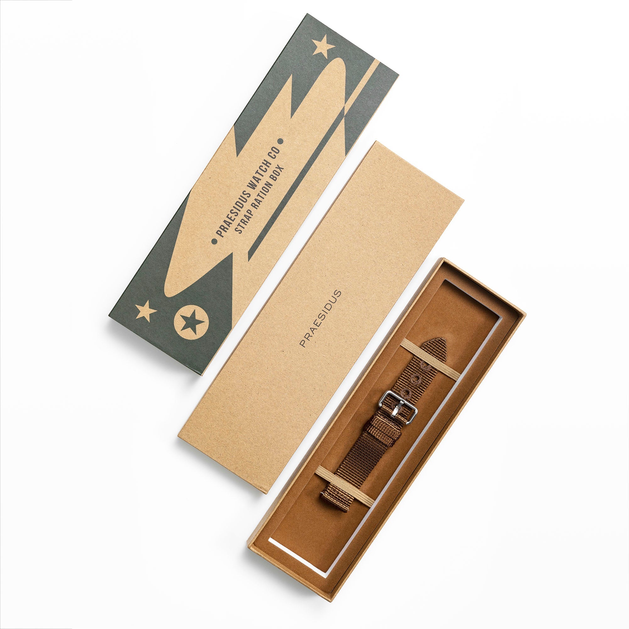 Brown Nylon Watch Strap (22mm) | Vintage Watch | Praesidus