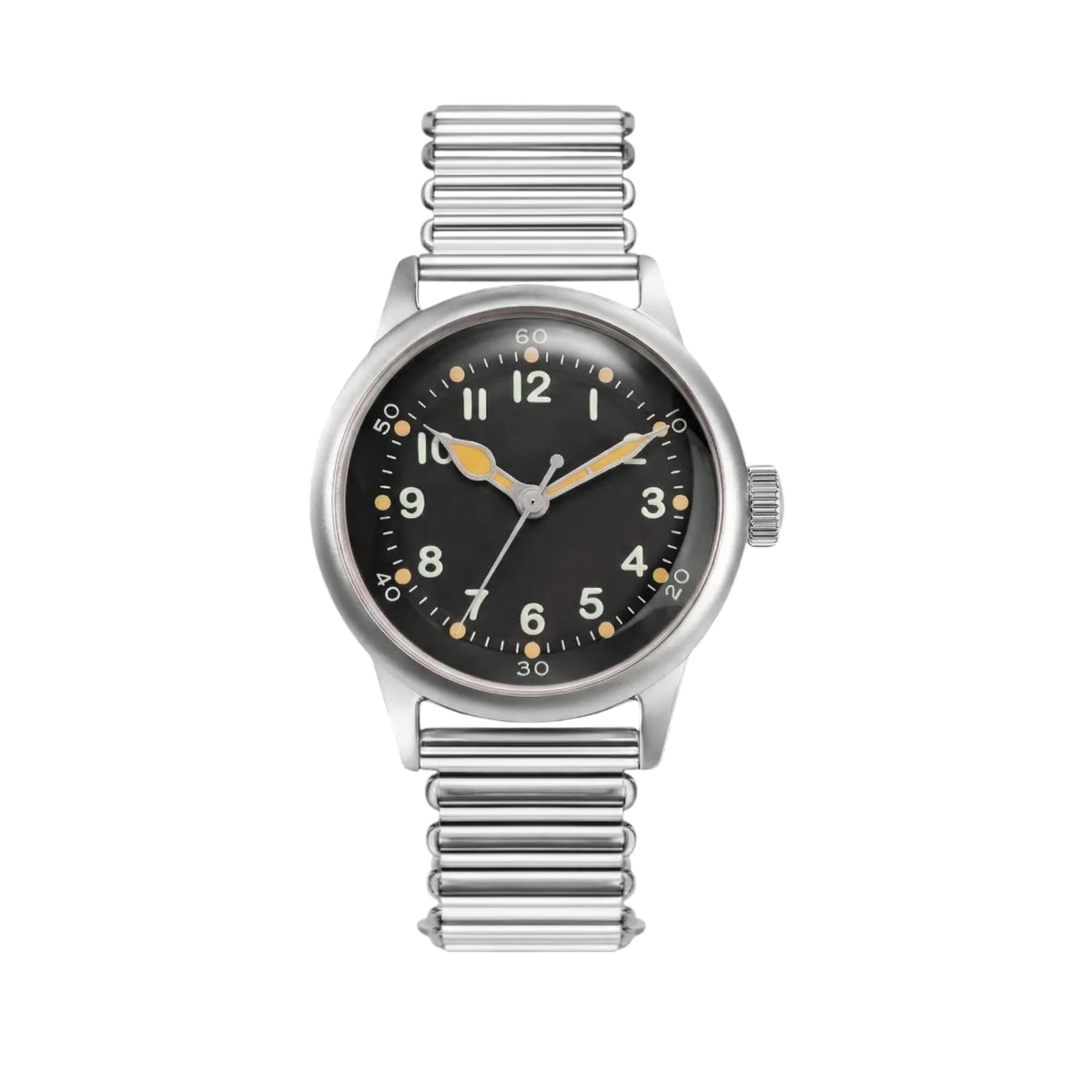 Black Dial Military Watch With Bonklip Strap Tom Rice | Praesidus