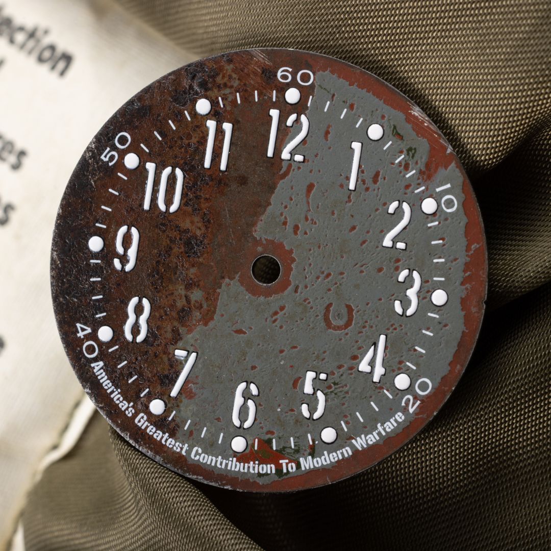 A-11 LMUV Oddball one-of-one dial cut from WWII Willys MB jeep steel