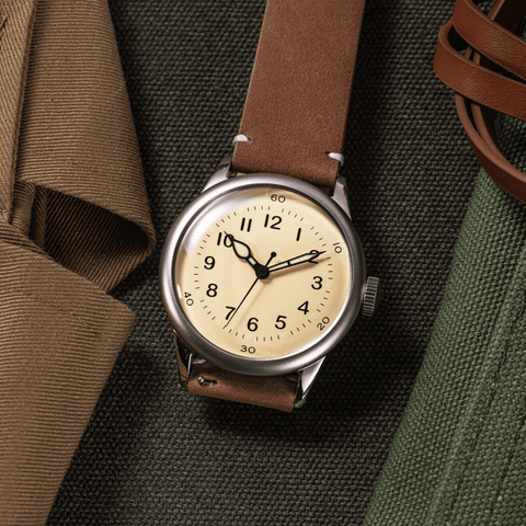 Service Watch - White Leather - Praesidus